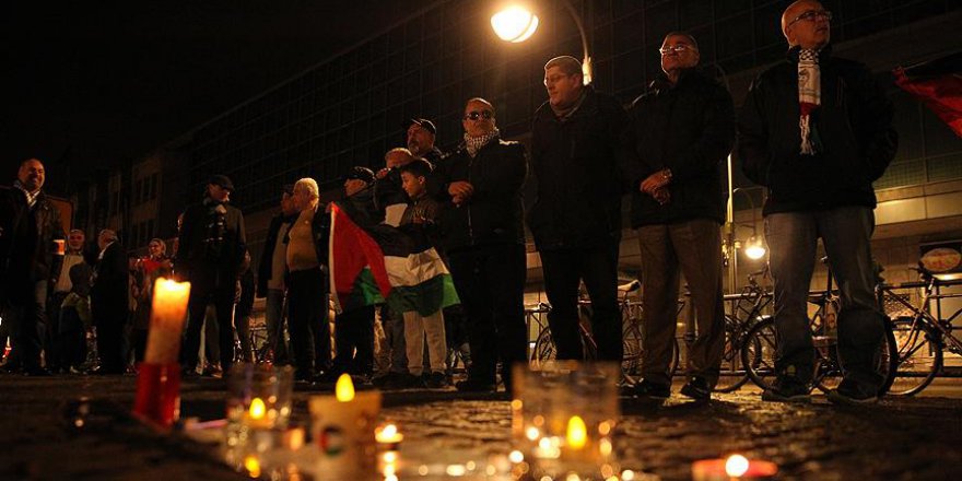 Almanya'nın Başkenti Berlin'de İsrail Protestosu