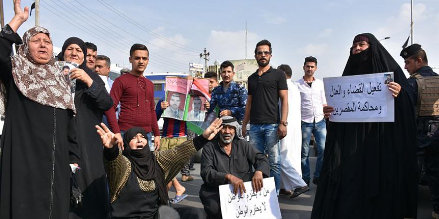IKBY'de tutuklu yakınları Kerkük'te gösteri düzenledi