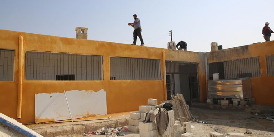 İHH, Azez'deki yıkık okullar için proje başlattı