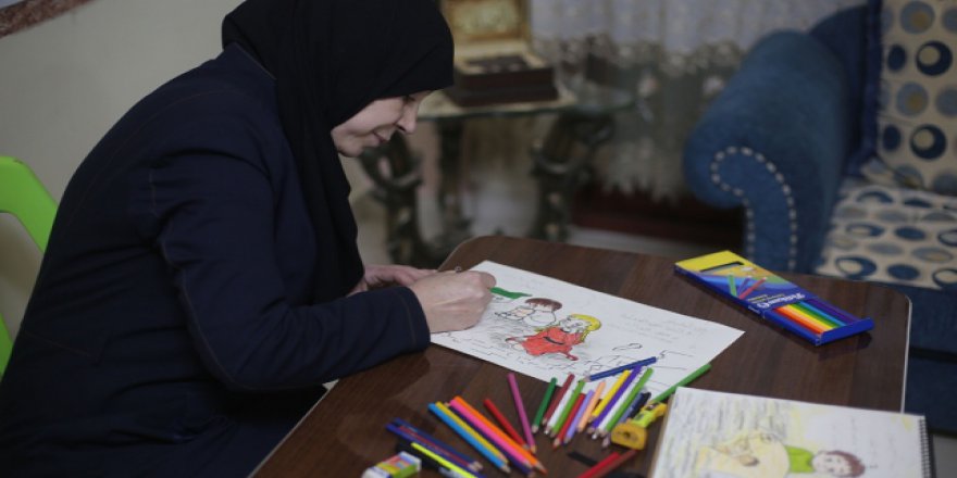 Doğu Guta'daki trajediyi resmetti