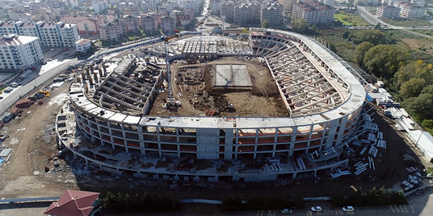 Ordu'daki yeni stadın yüzde 80'i tamamlandı