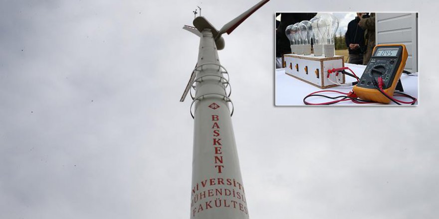 Türk tasarımı rüzgar türbini çalıştırıldı