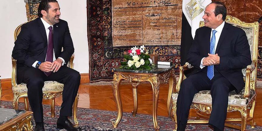 Hariri, Mısır Cumhurbaşkanı Sisi ile bir araya geldi