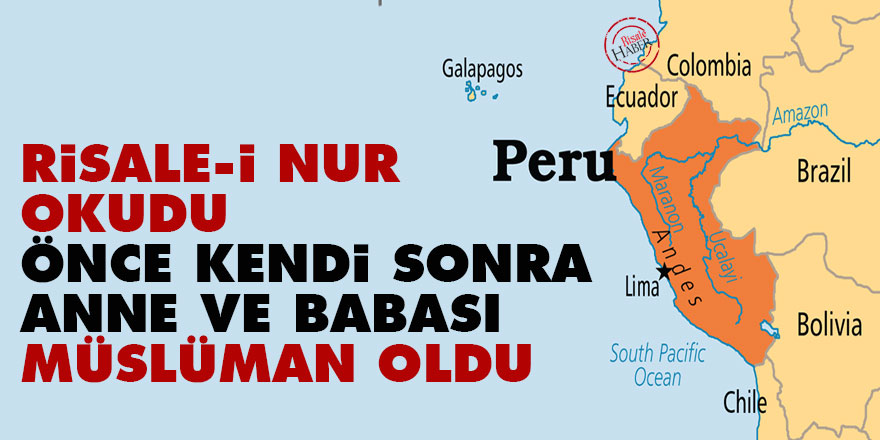 Risale-i Nur'u okudu, önce kendi sonra anne ve babası Müslüman oldu