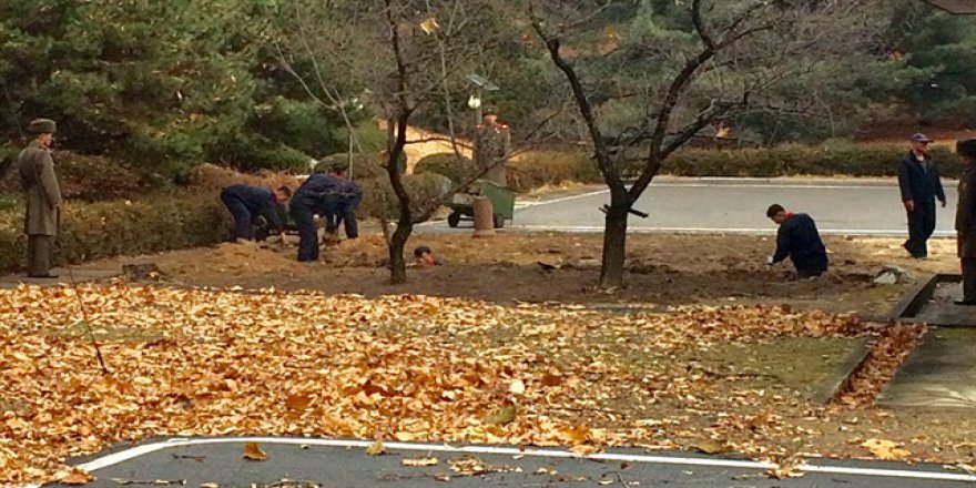 Kuzey Kore-Güney Kore sınırında 'siper' görüntüsü