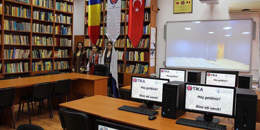 Romanya'daki Cahit Arf kütüphanesi yenilendi
