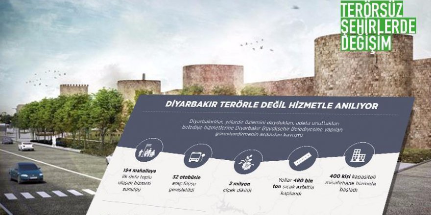 Diyarbakır terörle değil hizmetle anılıyor
