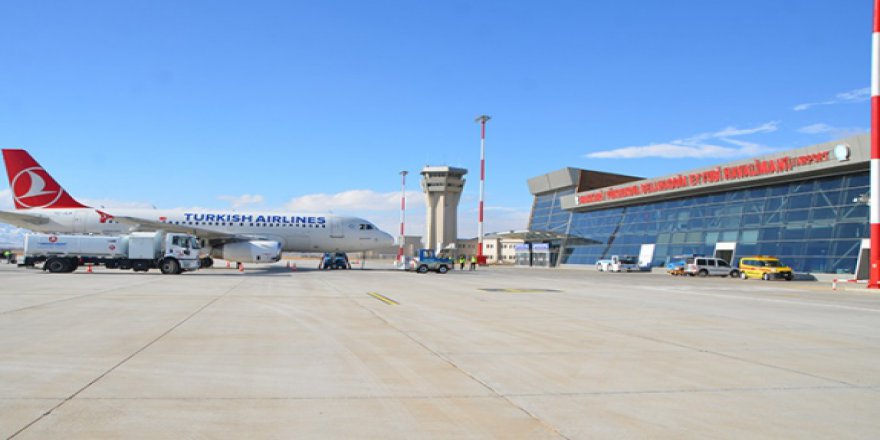 Selahaddin Eyyubi Havalimanı'nı 10 ayda 128 bin 840 yolcu kullandı