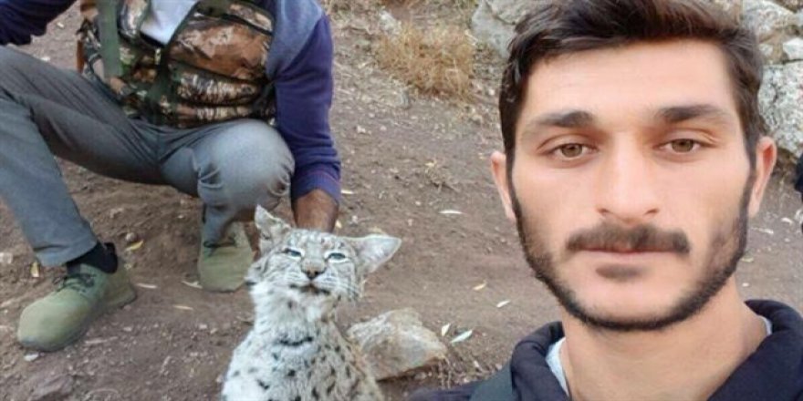 Nesli tükenmekte olan vaşağı öldürüp poz verdiler