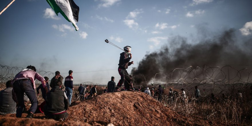 Gazze'deki Kudüs'e destek gösterilerinde 2 Filistinli şehit oldu