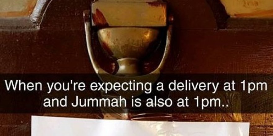 Cuma namazına yetişmek için yaptığı hareket herkesi güldürdü