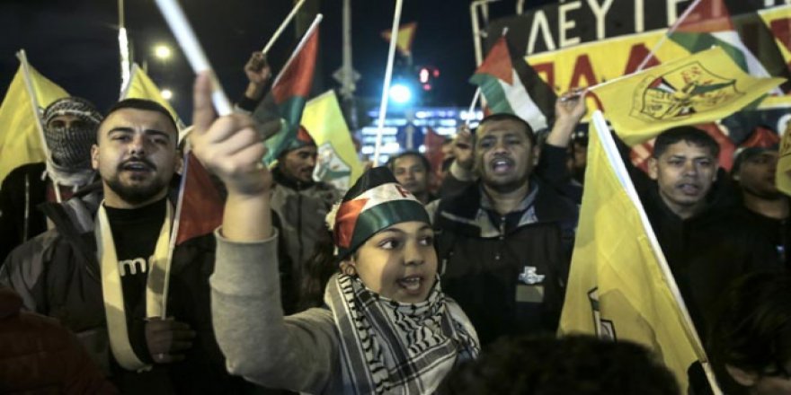 Yunanistan'da ABD'nin Kudüs kararı protesto edildi