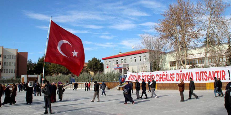 Niğde'de Kudüs İslam'ındır yürüyüşü