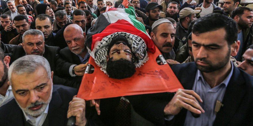 Filistinli engelli şehit İbrahim Ebu Süreyya toprağa verildi