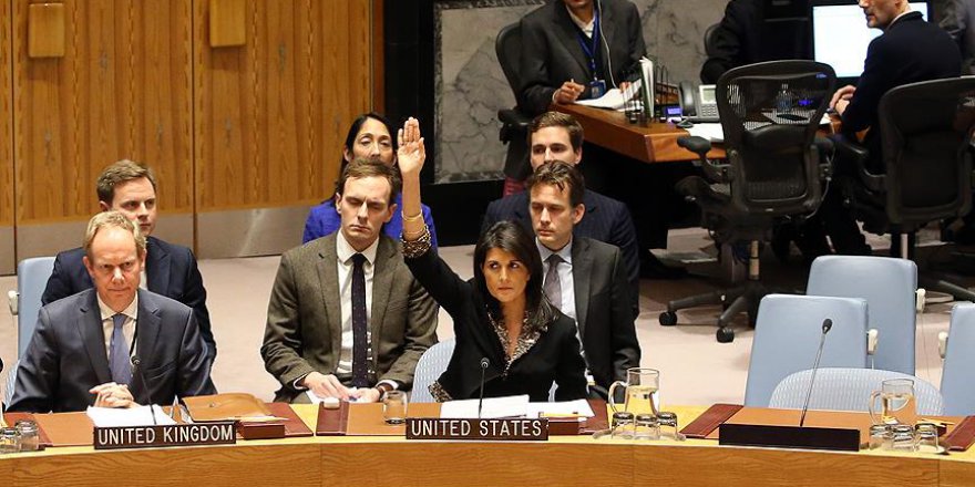 'ABD'nin yalnız olduğu tescillendi'