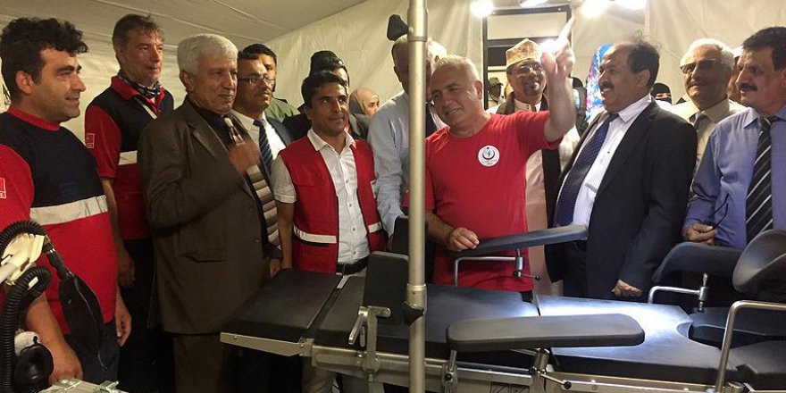 Yemen'de Türk sahra hastanesi açıldı