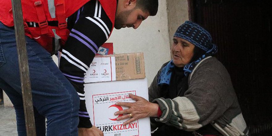 Türk Kızılayının Suriyelilere yardımları