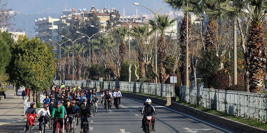 Öğrenciler Kudüs için pedal çevirdi