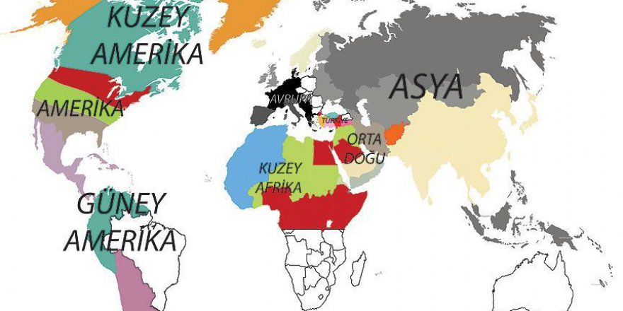 Dünya mutfaklarının renk haritasını çıkardılar