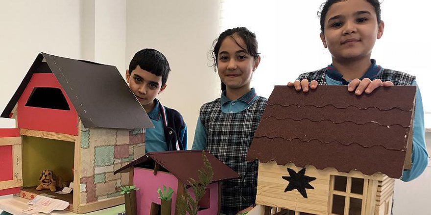 İlkokul öğrencileri 'müstakil' hayallerini makete döktü