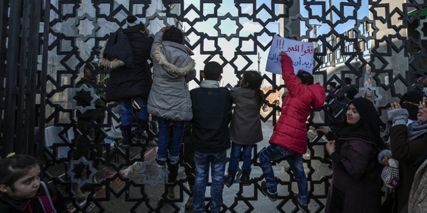 Gazze'de Refah Sınır Kapısı'nın açılması için gösteri yapıldı