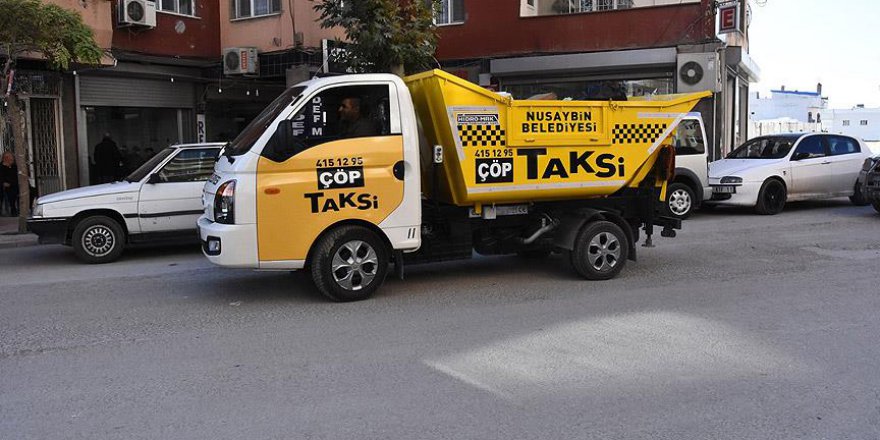 Nusaybin'de 'çöp taksi' uygulaması