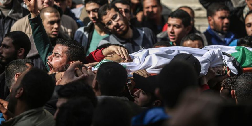 Öldürülen Gazzeli balıkçı defnedildi