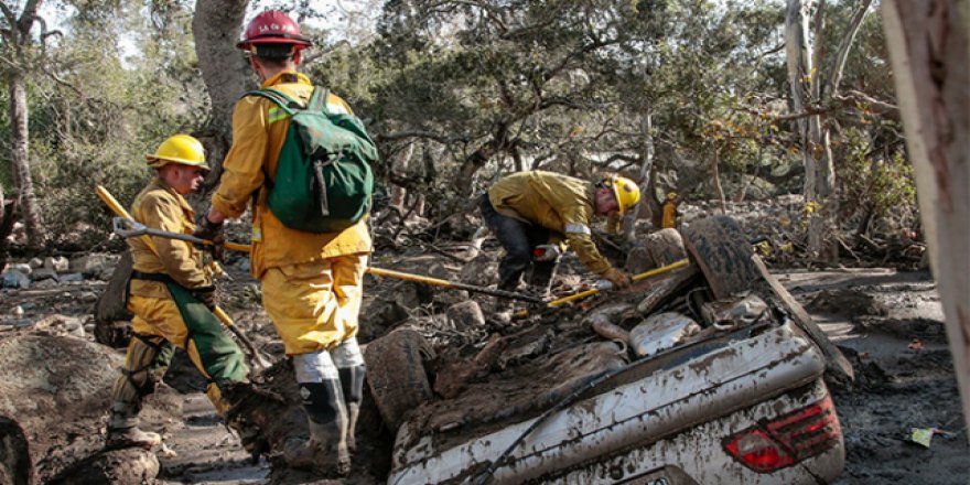 Kaliforniya'daki sel ve heyelanda can kaybı artıyor