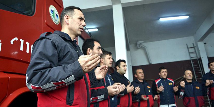 'İtfaiyeci duası' ile mesaiye başlıyorlar