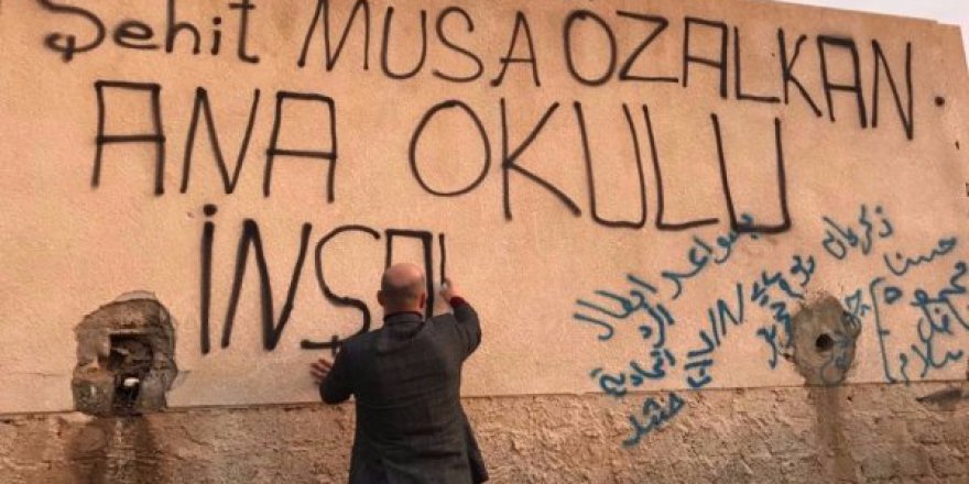 Telafer'de şehidin ismini taşıyacak anaokulu için ilk kazma vuruldu