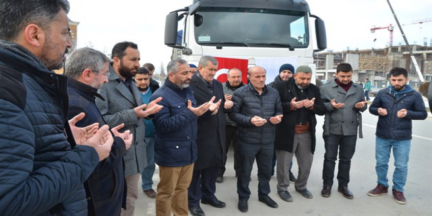 Elazığ'dan Suriye'ye yakacak desteği