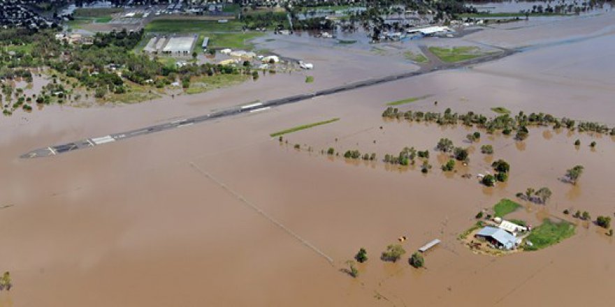 Avustralya'da sel sonrası ilginç görüntüler ortaya çıktı