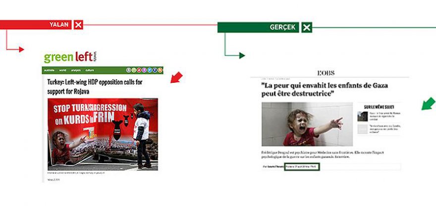 'Gazzeli bebeği Afrinli diye pankart yaptılar'