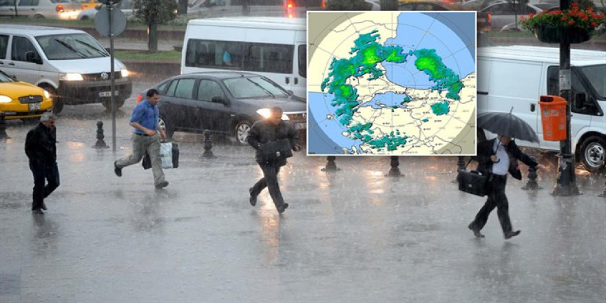 İstanbul için uyarı radarda görüntülendi