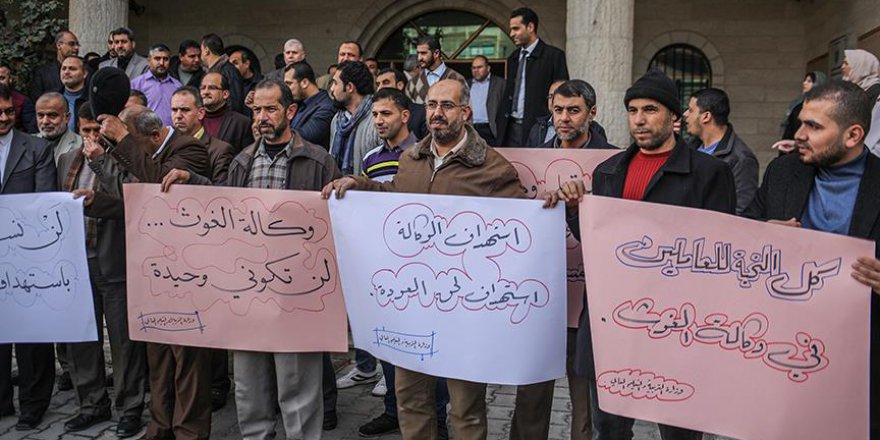 'ABD'nin kararları' Gazze'de protesto edildi