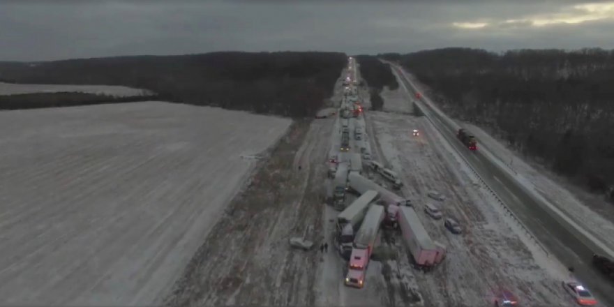 ABD'de kar yağışı trafiği alt üst etti
