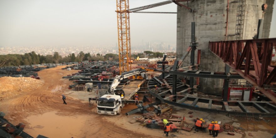 Çamlıca Kulesi Avrupa'nın zirvesine yükseliyor