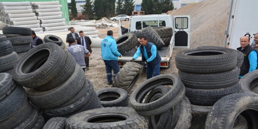 Ömrünü tamamlayan lastikler ekonomiye kazandırılıyor