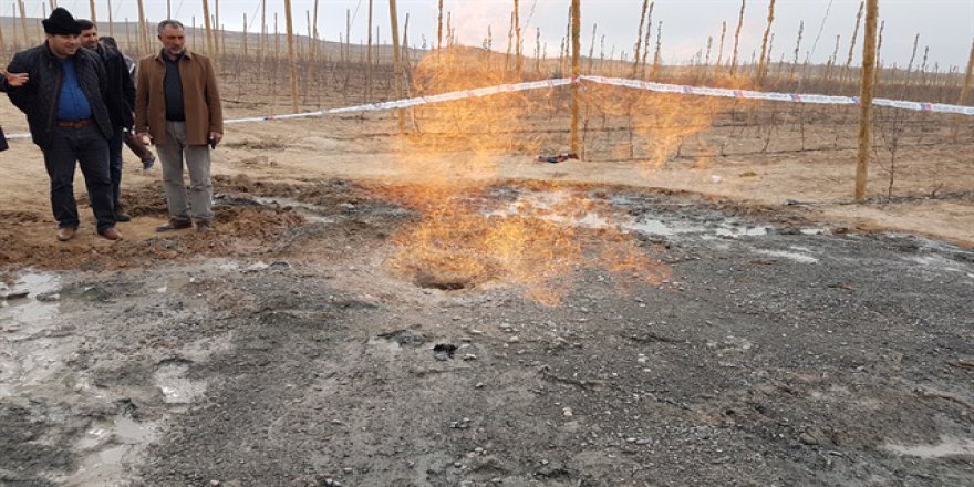Su ararken gaz çıktı