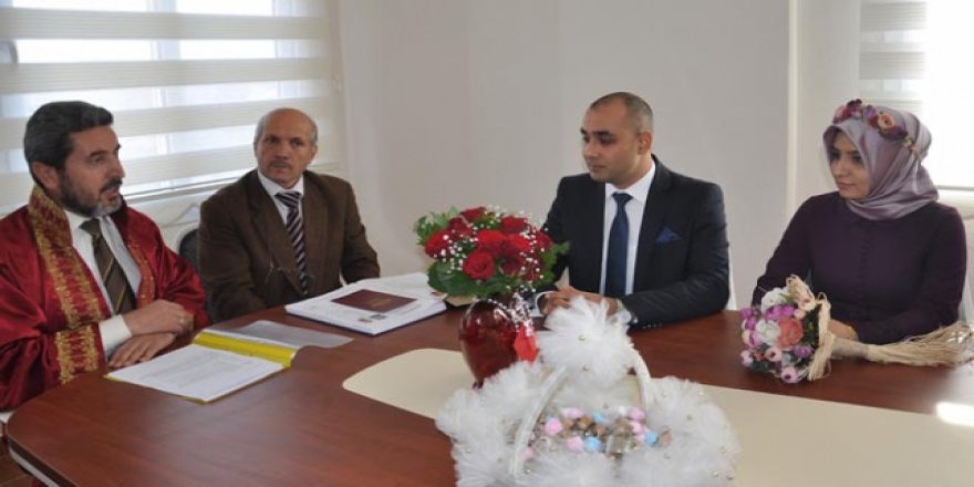 Osmaniye'de ilk resmi müftü nikahı yapıldı