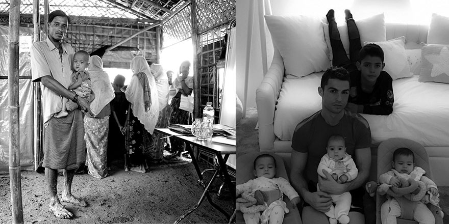 Ronaldo dünyanın dikkatini Rohingyalı çocuklara çekti