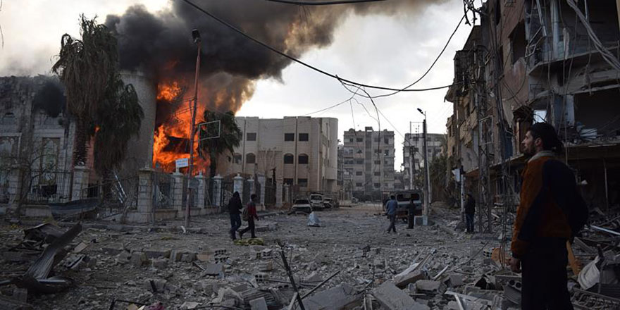 Kalın: Doğu Guta’da'ki katliama bütün dünya el birliğiyle dur demeli