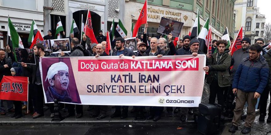 Özgür-Der'den Doğu Guta protestosu