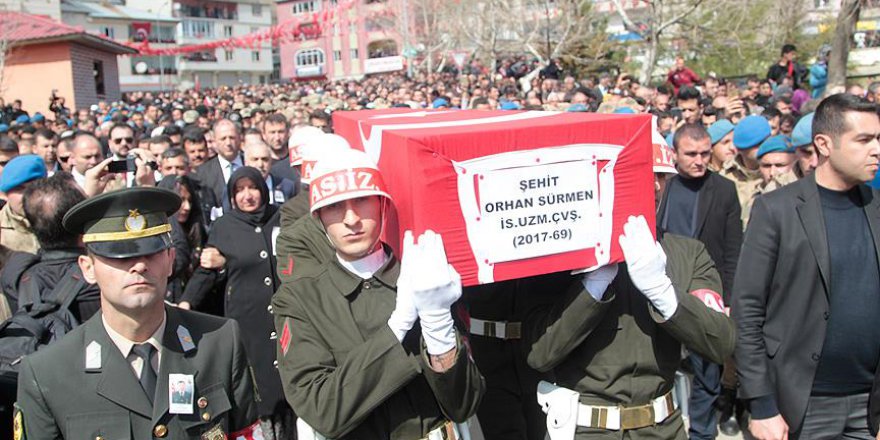 Afrin şehidi Sürmen son yolculuğuna uğurlandı