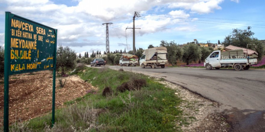 Afrin kırsalında sivil halk, evlerine dönüyor