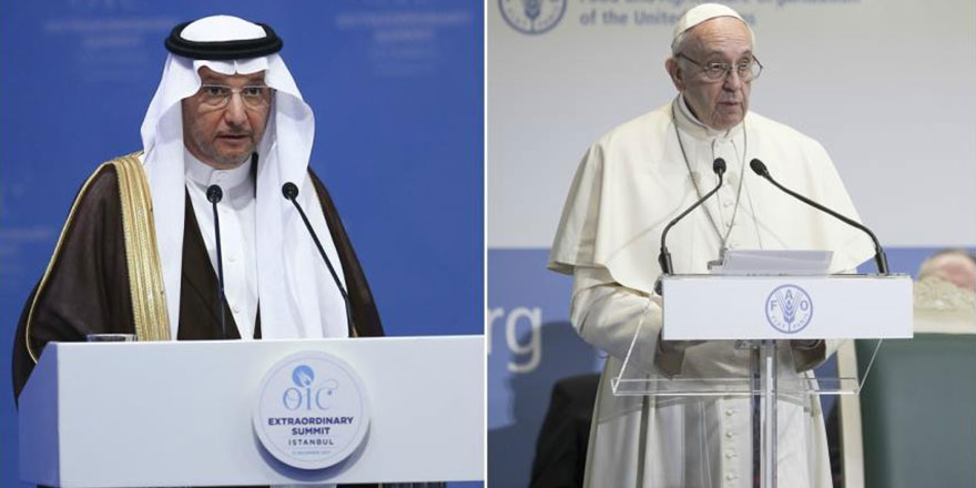 Papa: İslam ve terörizm arasında hiçbir bağlantı yok