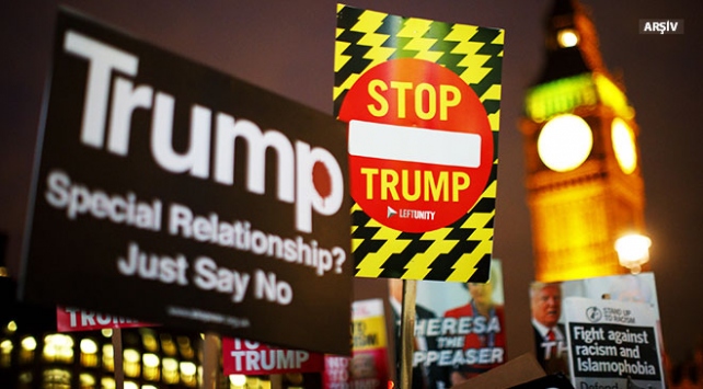Londra'da İslamofobi, Trump ve ırkçılık karşıtı protesto