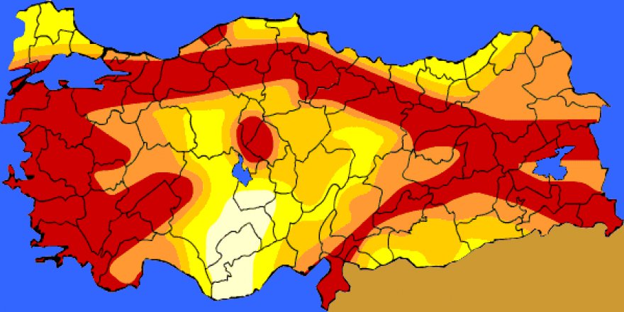 Türkiye'de deprem riski 6 ilde arttı, 46 ilde azaldı