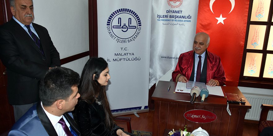 Malatya'da ilk müftü nikahı
