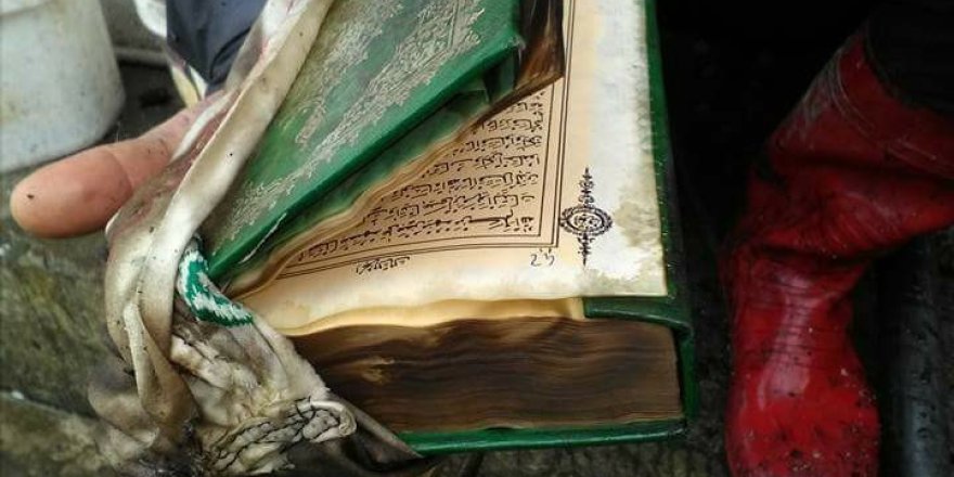 Bina kül oldu, Kur'an-ı Kerim'e zarar gelmedi